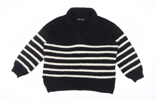 Womens UK Size L Marks and Spencer Black Pullover Jumper
