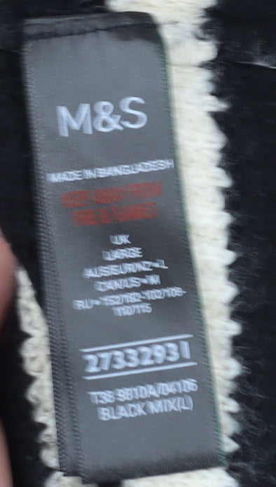 Womens UK Size L Marks and Spencer Black Pullover Jumper