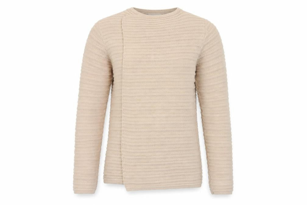 Womens UK Size S BASSINI Beige Pullover Jumper