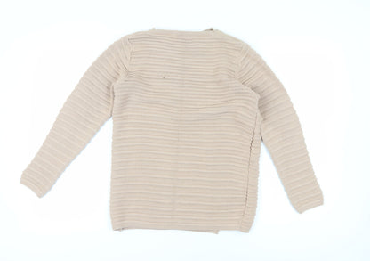 Bassini Women's Beige S Acrylic Pullover Jumper