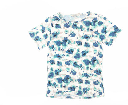 Womens UK Size 10 Honor Millburn Multicoloured Basic T-Shirt
