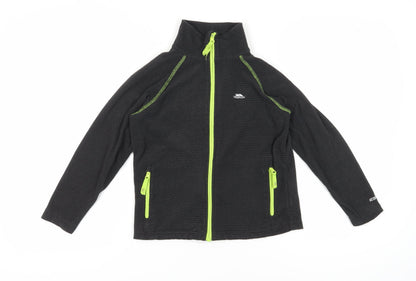 Trespass Boys Black Track Jacket 9-10 Years - Activewear Fleece