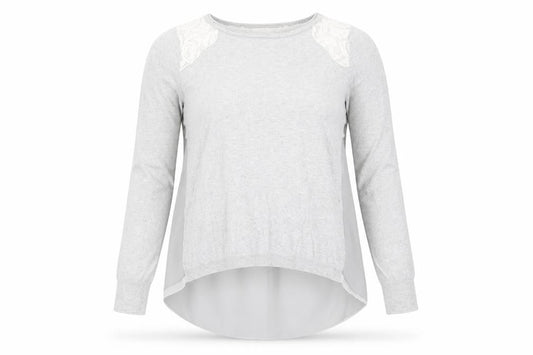 Womens UK Size 10 Mint Velvet Grey Basic Blouse
