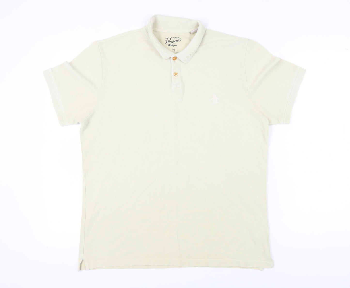 Original Penguin Beige Men's Polo, Size L