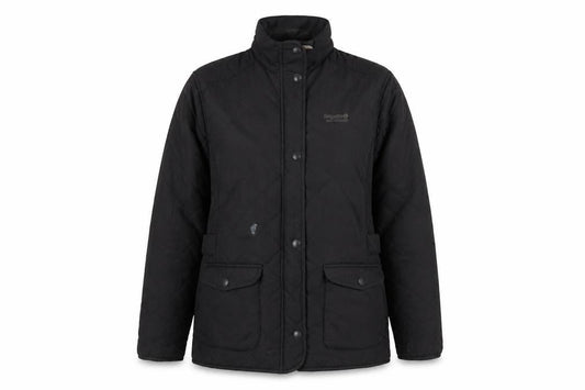 Womens UK Size 14 Regatta Black Quilted Coat