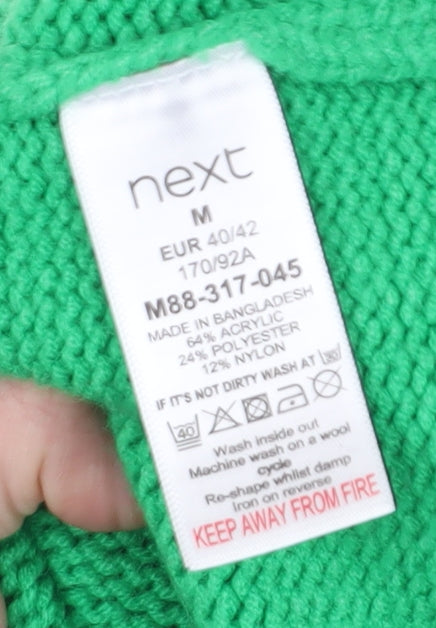 Womens UK Size M NEXT Green Pullover Jumper
