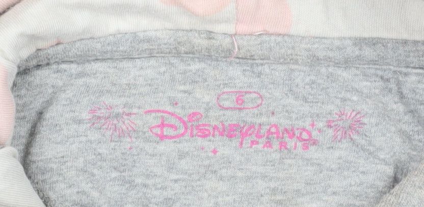 Disneyland Paris Minnie Mouse Grey Girls Hoodie, 6 Years