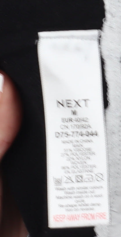 Womens UK Size 12 NEXT Black Layered Blouse