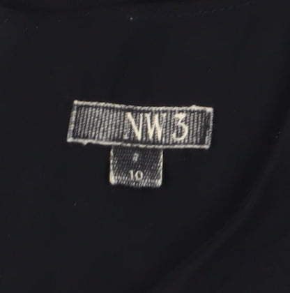 NW3 Women's Black Sheath Dress Size 10 Business