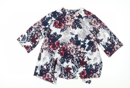 Womens UK Size 10 New Look Multicoloured Kimono Blouse
