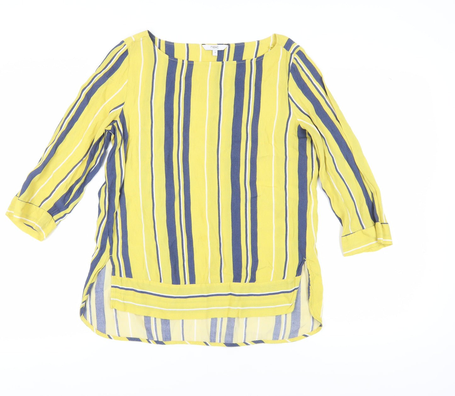 Womens UK Size 12 NEXT Multicoloured Basic Blouse