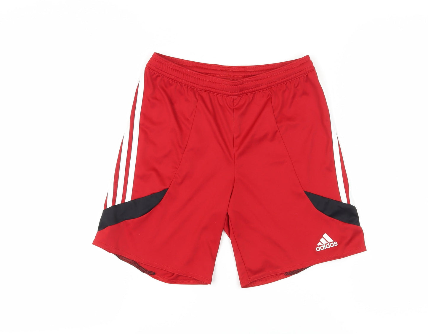 Adidas Boys Red Athletic Shorts 11-12 Years