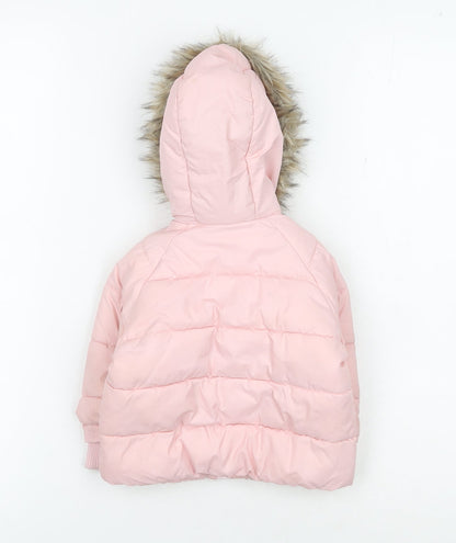 Mckenzie Pink Unisex Baby Puffer Jacket 3-6 Months