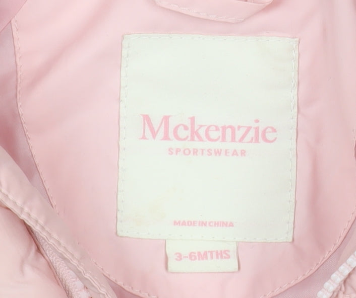 Mckenzie Pink Unisex Baby Puffer Jacket 3-6 Months