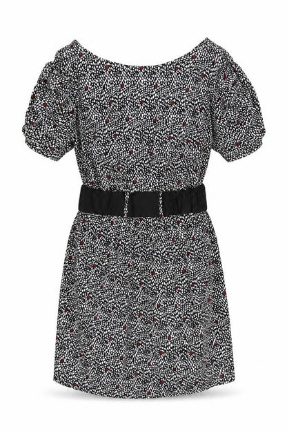 Dunnes Women's Black Floral A-Line Dress Size 12