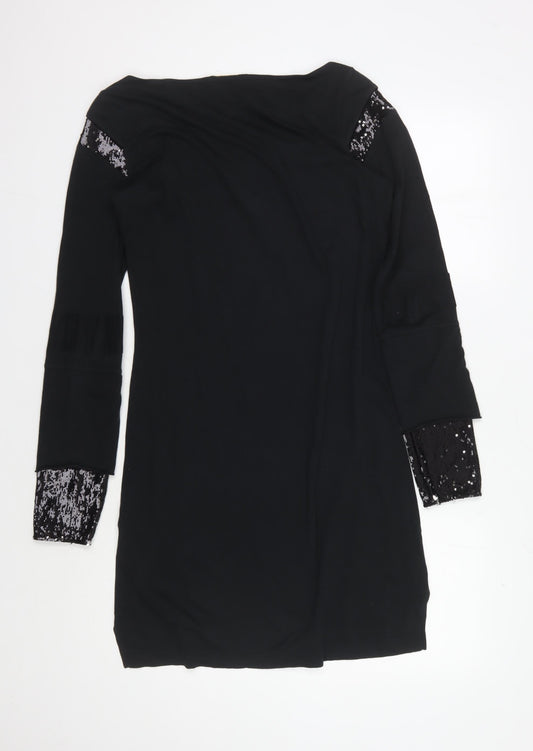 DKNY Jeans Women’s Black M Long Sleeve Sequin Dress