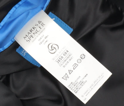 Mens UK Size 40 Marks and Spencer Regular Black Suit Tuxedo