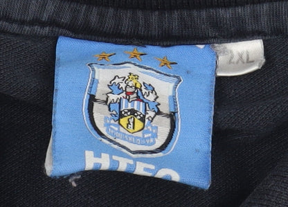 Men's Black 2XL HTFC Polo Shirt with Logo