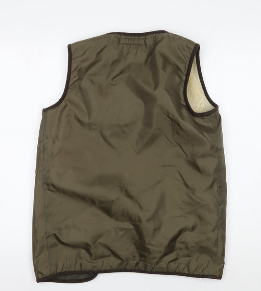 Womens UK Size S Zara Woman Green  Waistcoat