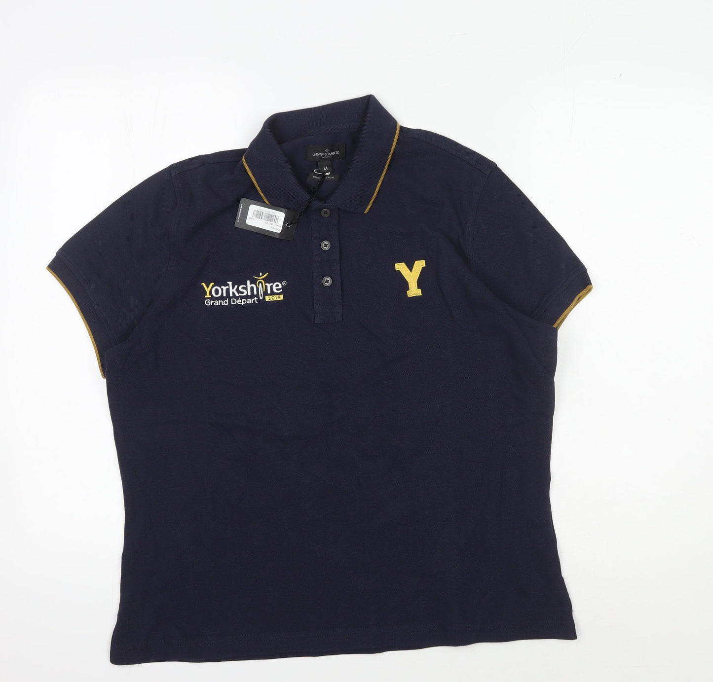 Jeff Banks Men's Blue Polo Shirt M - Cyclist's Pick