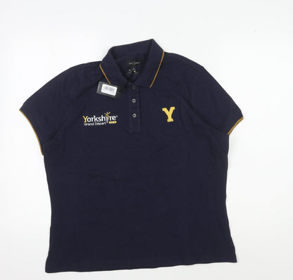 Jeff Banks Men's Blue Polo Shirt M - Cyclist's Pick