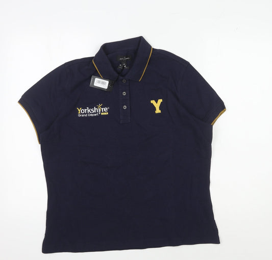 Jeff Banks Men's Blue Polo Shirt M - Cyclist's Pick