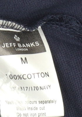 Jeff Banks Men's Blue Polo Shirt M - Cyclist's Pick