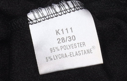 Womens UK Size 28 Damart Black Basic T-Shirt