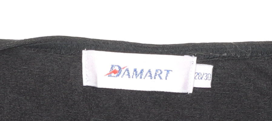 Womens UK Size 28 Damart Black Basic T-Shirt
