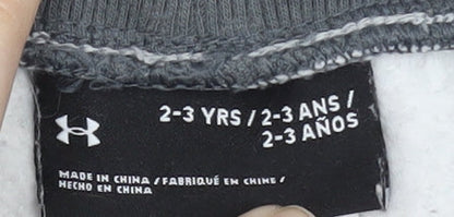 Under Armour Boys Grey Athletic Shorts 2-3 Years