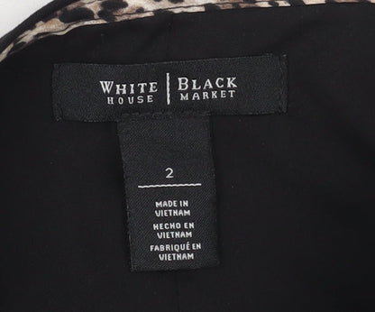 White House Black Market Women's Black Pencil Skirt Size 6