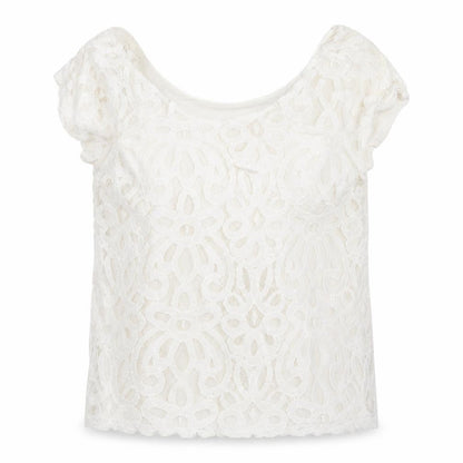 Banana Republic Ivory Lace Blouse, Women's XS