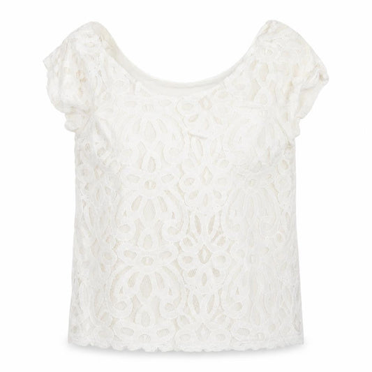 Banana Republic Ivory Lace Blouse, Women's XS