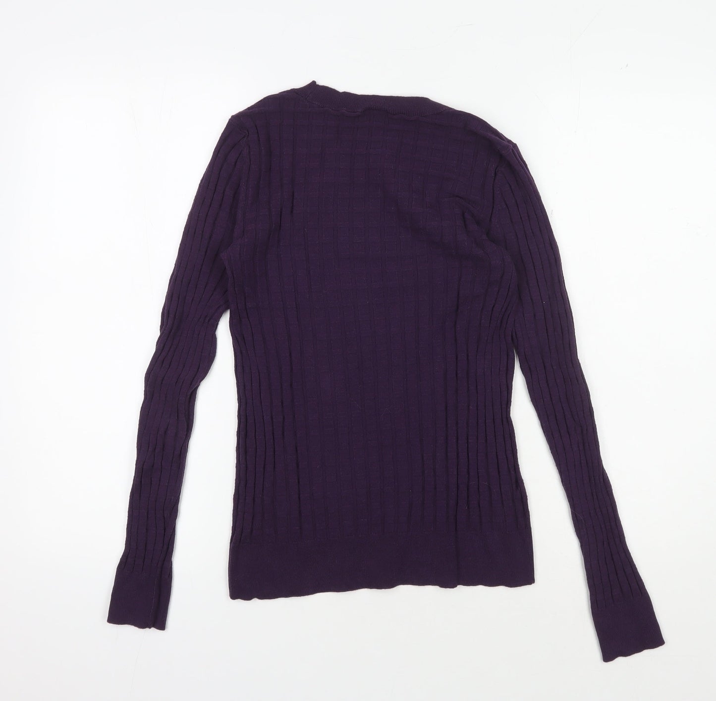 Ann Taylor Women's Purple Pullover Jumper, Size S