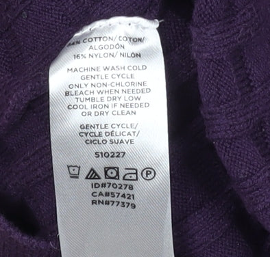 Ann Taylor Women's Purple Pullover Jumper, Size S