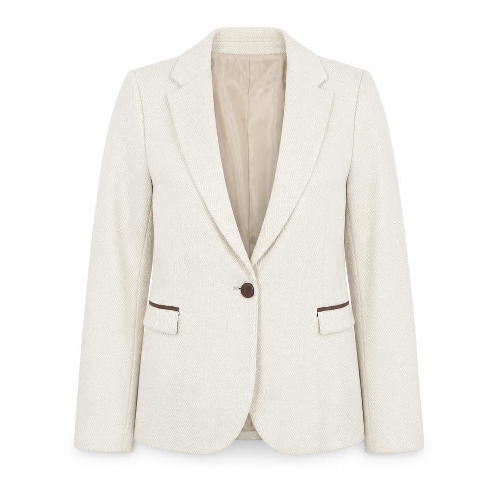 Womens UK Size 8 Zara Regular Beige Blazer
