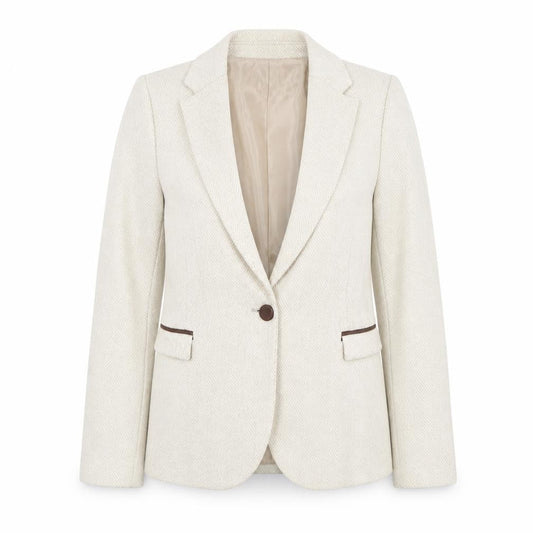 Womens UK Size 8 Zara Regular Beige Blazer