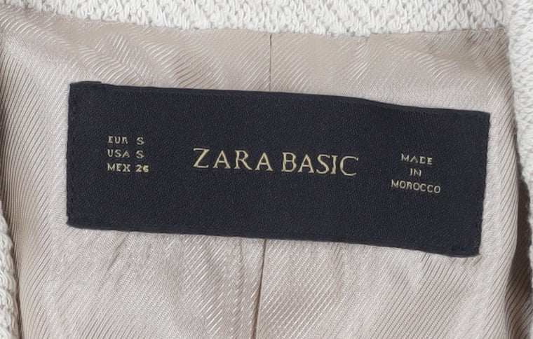 Zara Women's Beige Blazer Size 8 Herringbone