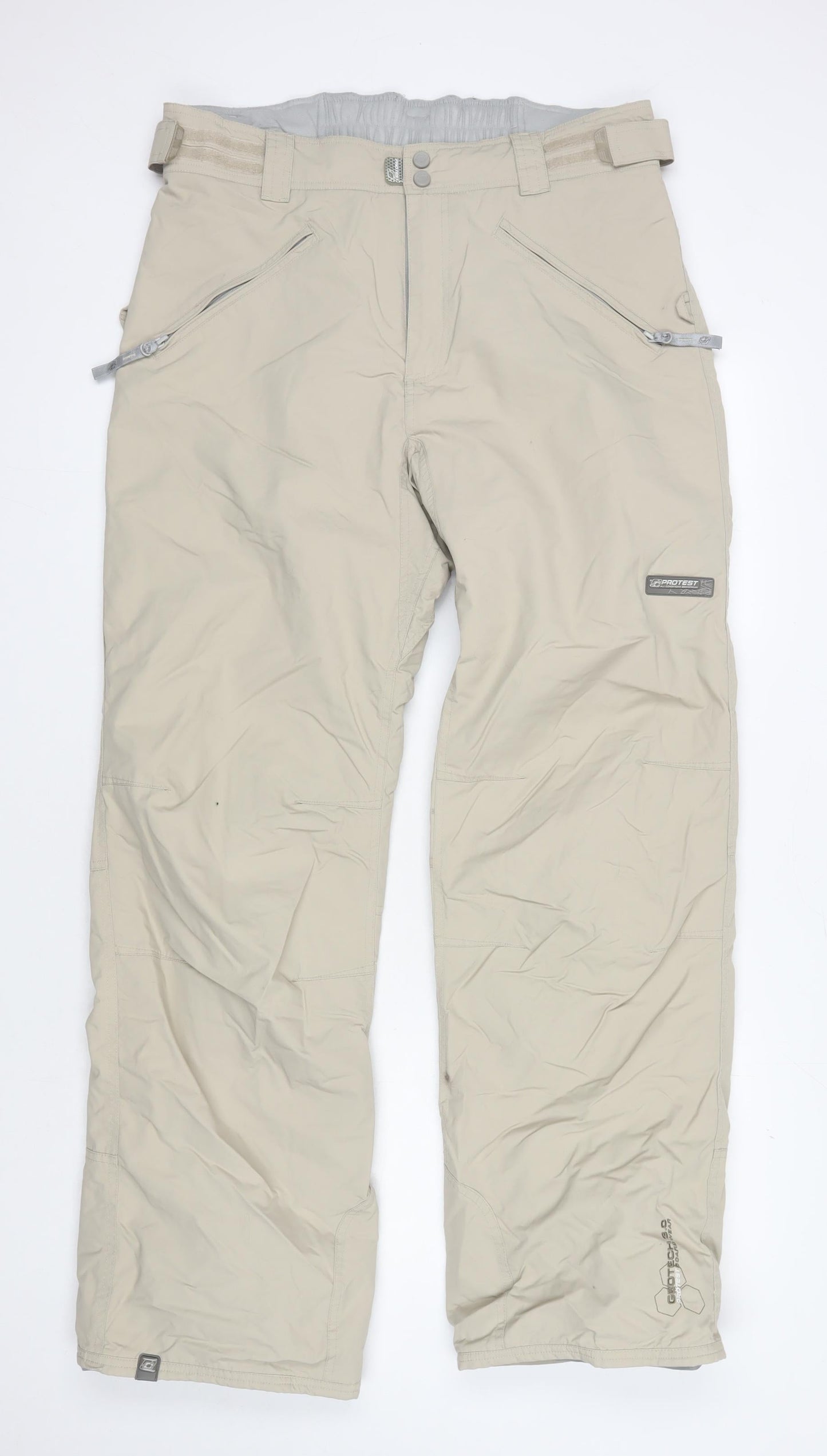 Protest Men's Beige Snow Pants L Large