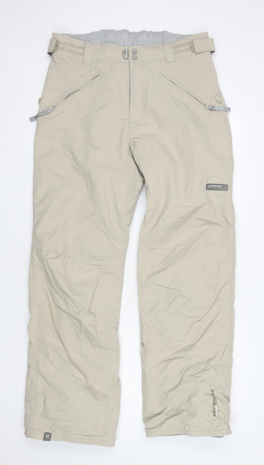 Protest Men's Beige Snow Pants L Large