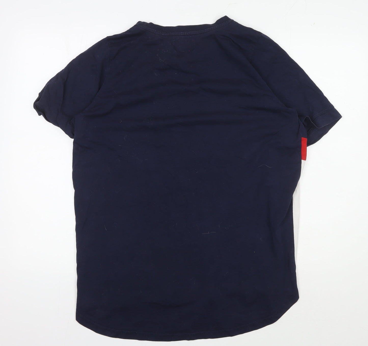 Unisex Adults UK Size 18 Henleys Blue Basic T-Shirt