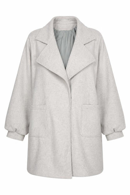 Womens UK Size UK 14 Boohoo Grey Overcoat