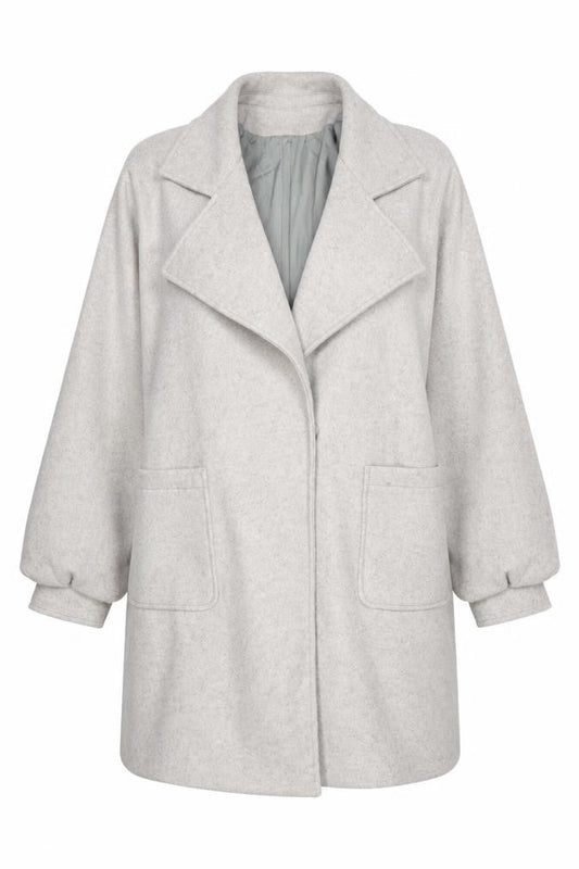 Womens UK Size UK 14 Boohoo Grey Overcoat