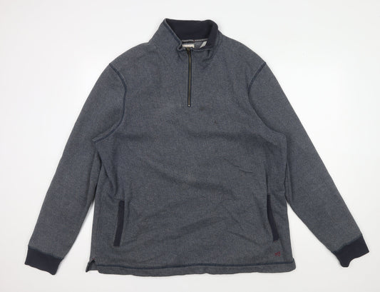 White Stuff Men's XL Blue Pullover Sweatshirt