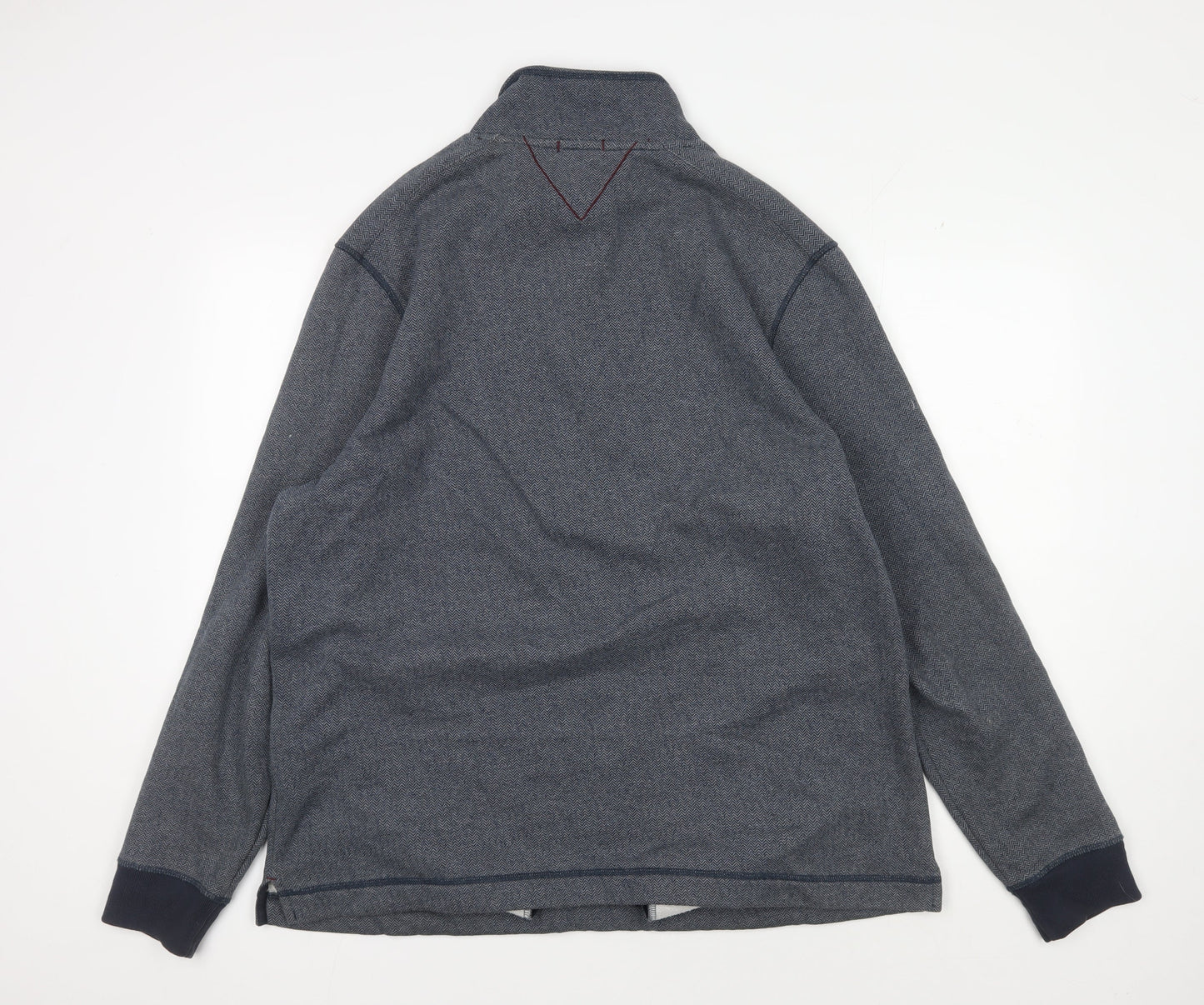 White Stuff Men's XL Blue Pullover Sweatshirt