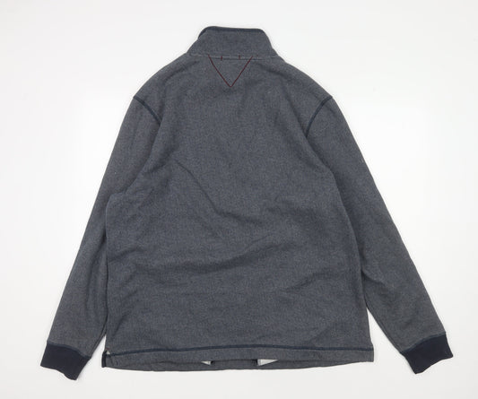 White Stuff Men's XL Blue Pullover Sweatshirt