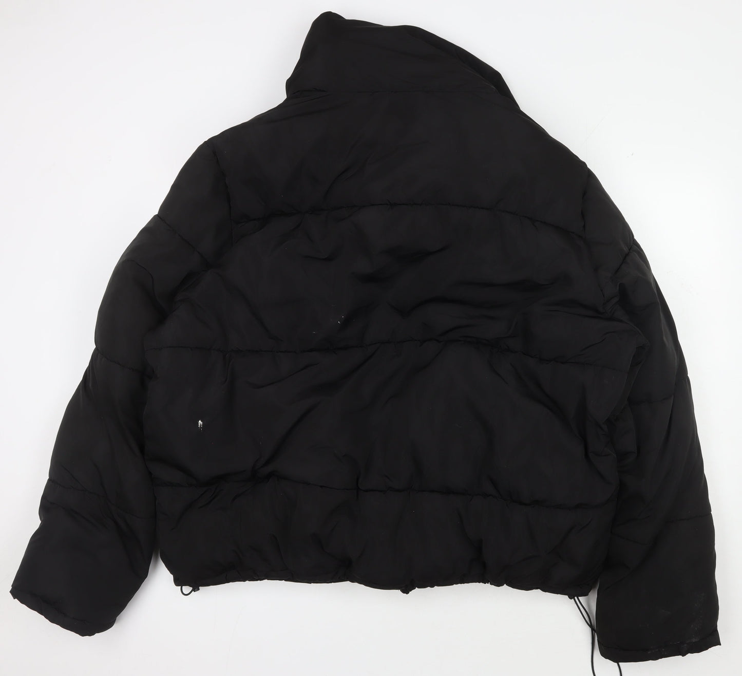 Boohoo Women's Black Puffer Jacket UK 18 Mid-Length