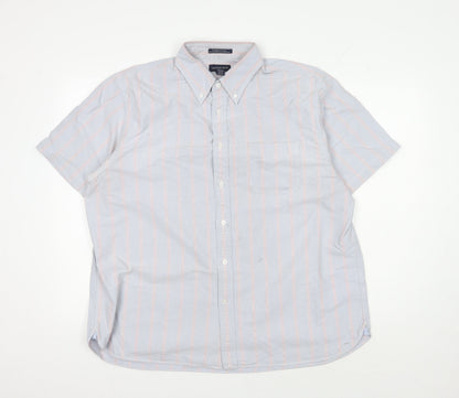 Lands' End Men's XL Multicoloured Striped Shirt