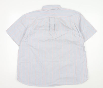 Lands' End Men's XL Multicoloured Striped Shirt