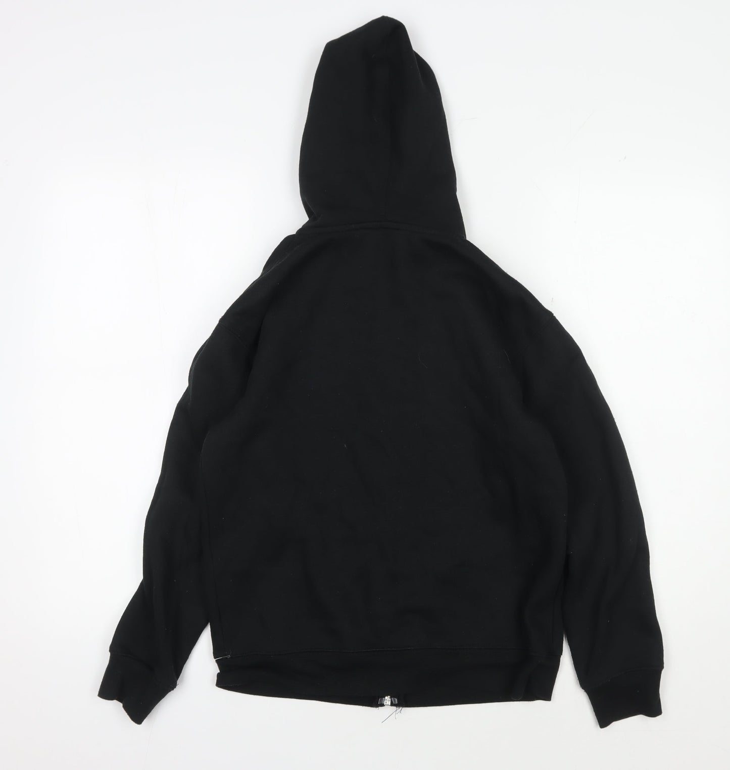 No Fear Boys Black Full Zip Hoodie with Graphic Print - 13 Years